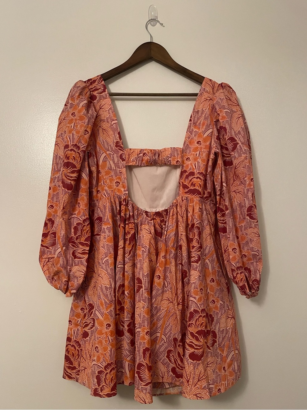 Likely’s Lori Floral Square-Neck Key Hole Cut Out Mini Cocktail Dress - Picture 3 of 5
